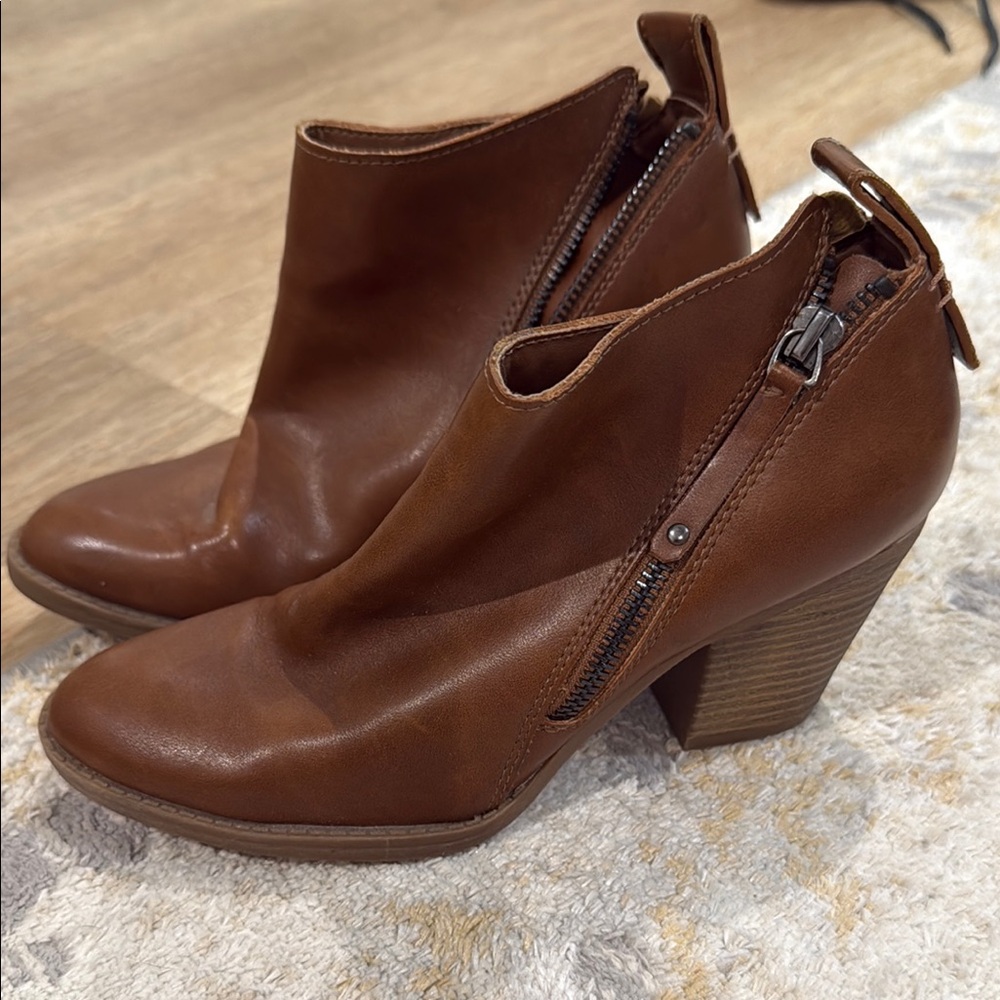 Brown Leather Ankle Boots